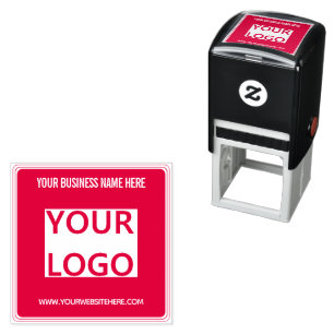 Sello Automático Personalizado del logotipo de su empresa Marca cua