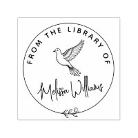 Personalizado Dove Ex Libris del libro de la bibli