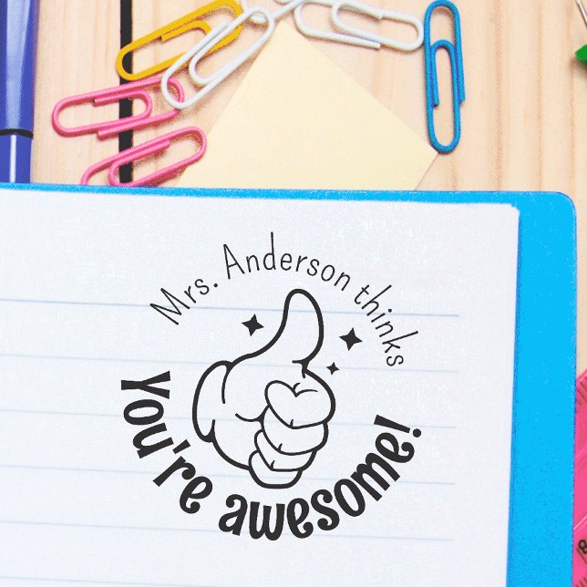 Sello Automático Personalizado, Eres Maravilloso Thumbup (Subido por el creador)