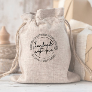 Sello Automático Personalizado hecho a mano con amor Gracias Pequeñ