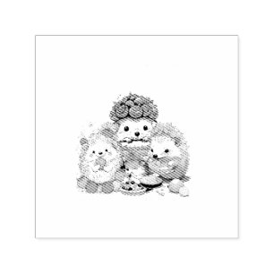 Sello Automático Personalizado lindo para los erizos y los cerdos i