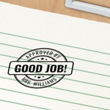 Personalizado Maestro Nombre Buen Trabajo! Aprobac