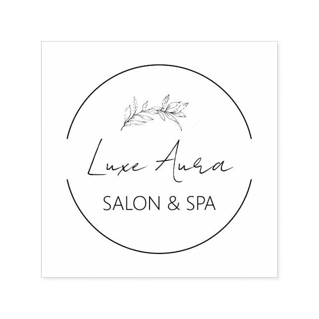 Sello Automático Personalizado Moda Salon Spa Business (Diseño)