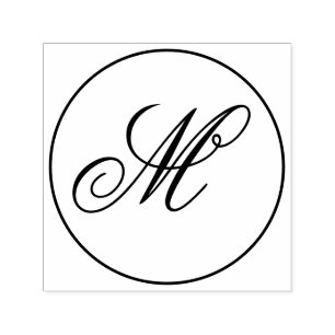 Sello Automático Personalizado Monograma Elegante Personalizable
