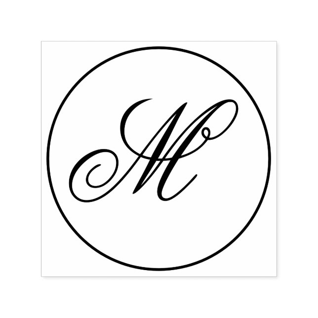 Sello Automático Personalizado Monograma Elegante Personalizable (Diseño)