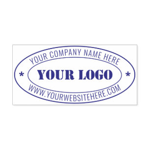 Sello Automático Personalizado Nombre de logotipo comercial Informa