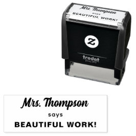 Sello Automático Personalizado Nombre Profesor Hermoso Trabajo!