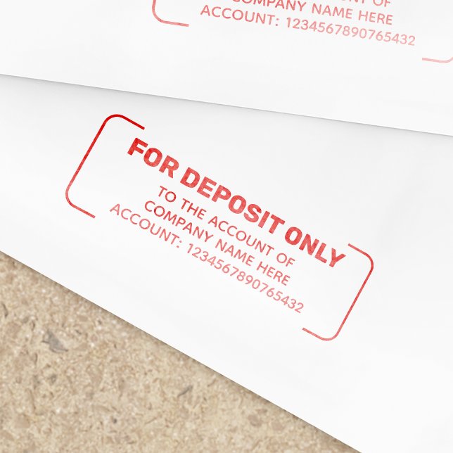 Sello Automático Personalizado Para Número De Cuenta Único De Depós (Subido por el creador)
