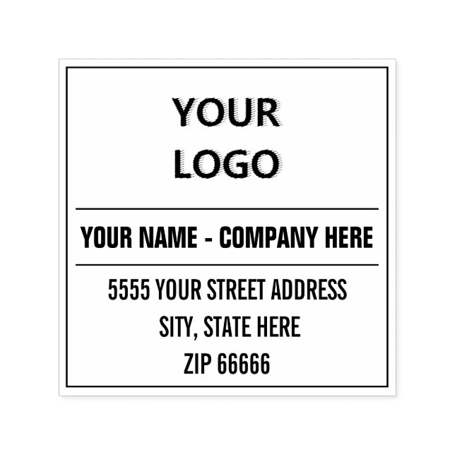 Sello Automático Personalizado personalizado logotipo de su direcci (Diseño)