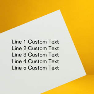 Sello Automático Personalizado tradicional Negocios 5 líneas de tex