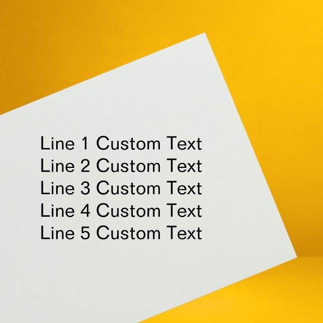 Sello Automático Personalizado tradicional Negocios 5 líneas de tex (Subido por el creador)