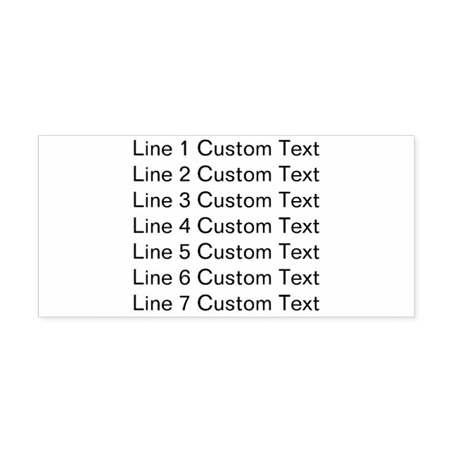 Sello Automático Personalizado tradicional Negocios 7 líneas de tex (Diseño)