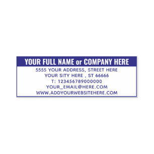 Sello Automático Personalizado Tu Nombre Dirección Sitio Web Correo