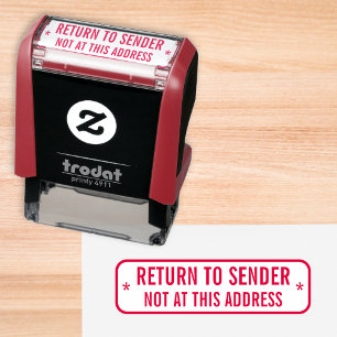 Sello Automático Personalizado Volver Al Remitente No En Esta Ofici