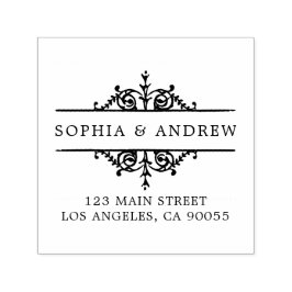 Sello Automático Personalizar Elegante dirección de devolución de b