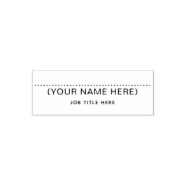 Sello Automático Personalized Signature Self Inking Office Stamp