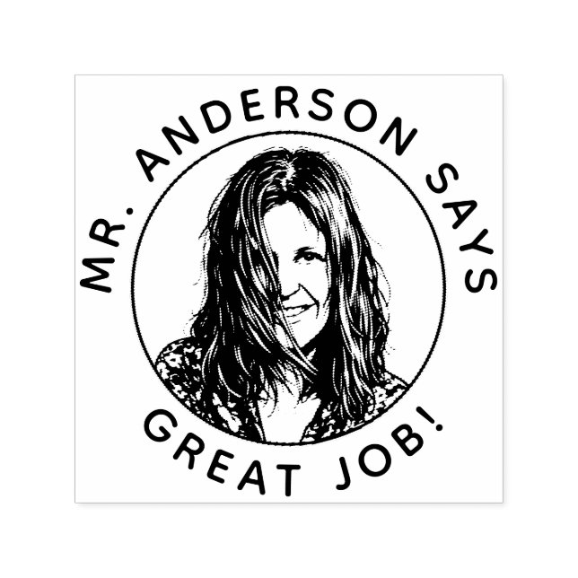 Sello Automático Personalized Teacher Stamp With Custom Photo Stamp (Diseño)