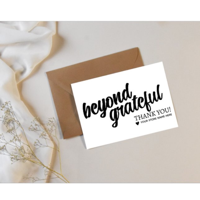 Sello Automático Personalized Thank You Stamp | Add Your Store Name (Modern custom thank you stamp add your store name)