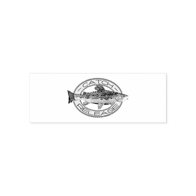 Sello Automático Pesca de trucha rota de captura y liberación (Diseño)