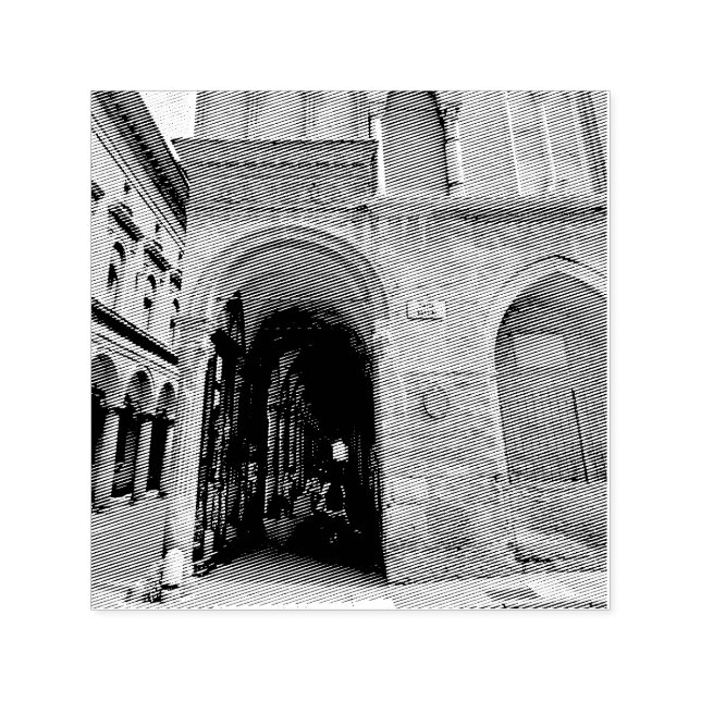 Sello Automático Piazza Rossini Bologna Italia (Diseño)