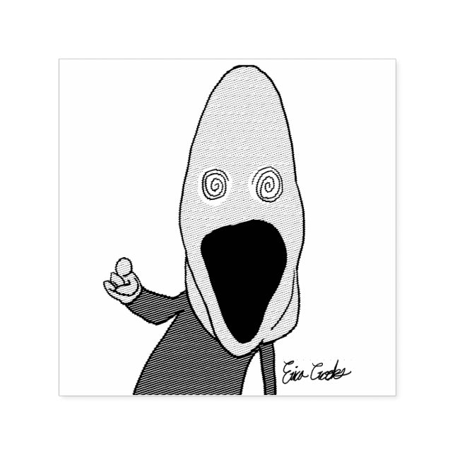 Sello Automático Pink brainwashed puppet pointing (Diseño)