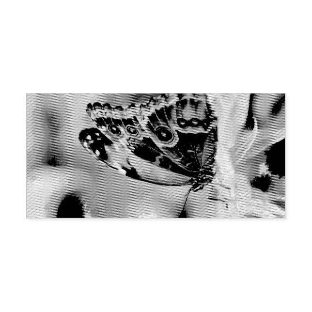 Sello Automático Pintura de mariposa (Diseño)