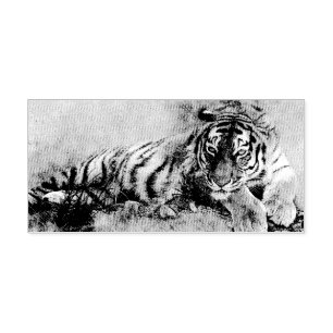 Sello Automático Pintura de tigre