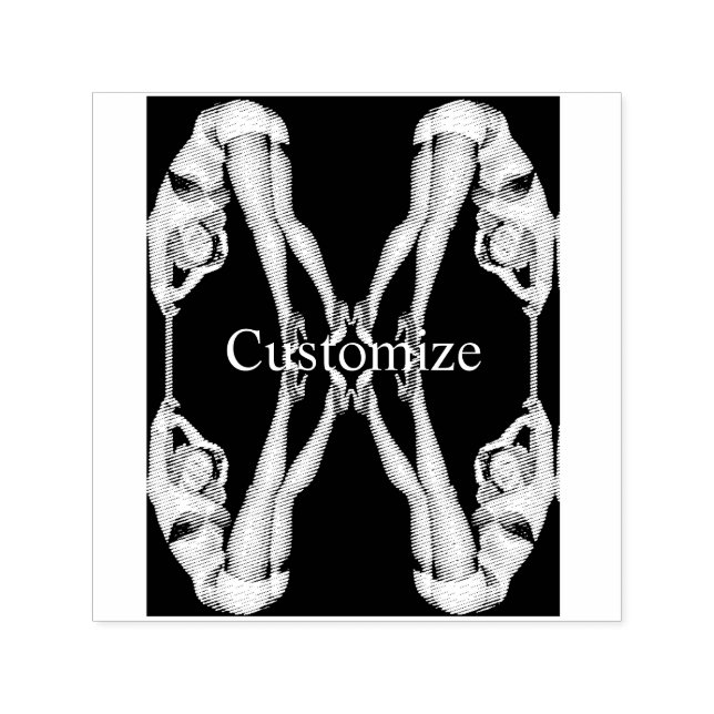 Sello Automático Pinups de cosecha acrobática Thunder_Cove (Diseño)