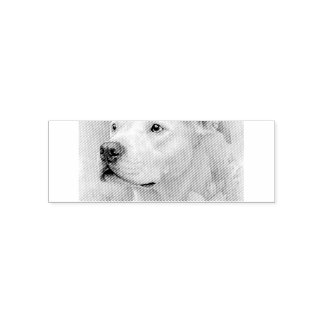 Sello Automático Pit Bull Floral Colorido