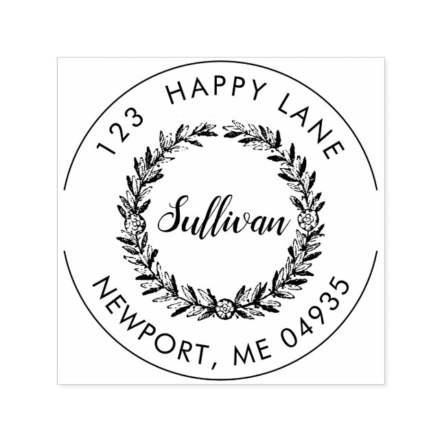 Sello Automático PixDezines Foliage+DIY Script Dirección de devoluc (Diseño)