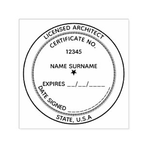 Sello Automático Planes de expiración de fecha profesional del ing