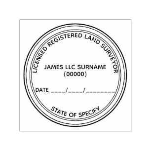 Sello Automático Planes registrados de topógrafos con licencia alr