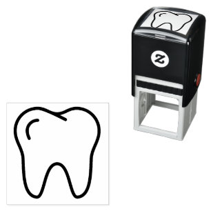 Sello Automático Planificador de citas de dentista Mini Tooth peque