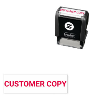 Sello Automático Plantilla de copia para el cliente