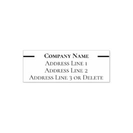 Sello Automático Plantilla de dirección de devolución de negocios