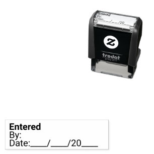 Sello Automático Plantilla de fecha y fecha introducida para el neg