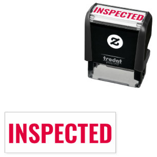 Sello Automático Plantilla de texto comercial INSPECCIONADA