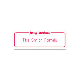 Sello Automático Plantilla de texto de nombre de familia de script