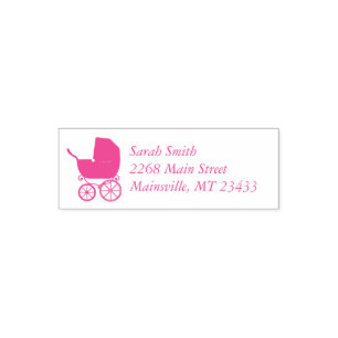 Sello Automático Portaequipajes Baby Shower Cute Blue Boy