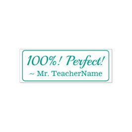 Sello Automático ¡Positivo "100%! ¡Perfecto!" + Nombre del tutor Pe