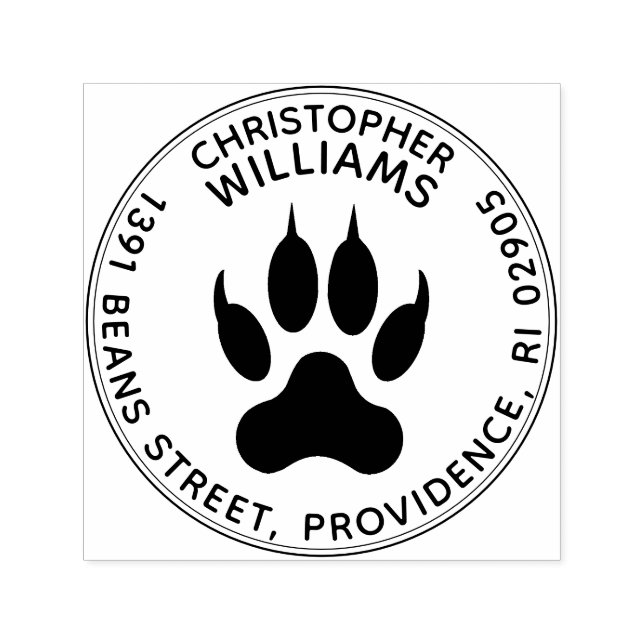 Sello Automático Potente dirección de devolución de redondeo de imp (Diseño)