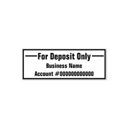 Sello Automático Profesional Para Nombre Comercial Único De Depósit