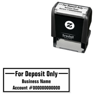 Sello Automático Profesional Para Nombre Comercial Único De Depósit