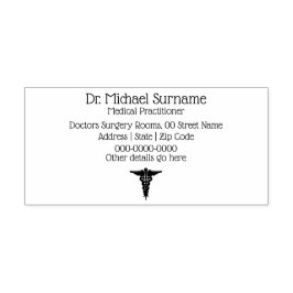 Sello Automático Profesionales de la salud médicas de DIY caduceus