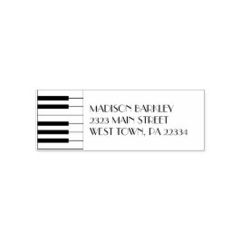 Sello Automático Profesor de música de piano