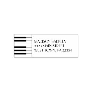 Sello Automático Profesor de música de piano