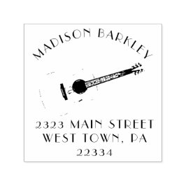 Sello Automático Profesora de Música de Guitarra Acústica