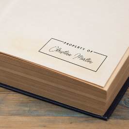 Sello Automático Propiedad Simple del Nombre de Letra Manuscrita