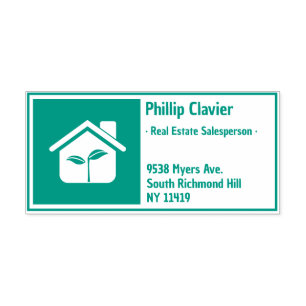 Sello Automático Propiedades de bienes raíces   dirección de retorn