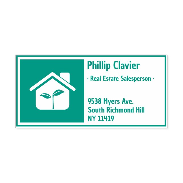 Sello Automático Propiedades de bienes raíces | dirección de retorn (Diseño)